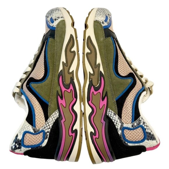 Sandro Women's Flame Paneled Sneaker Gray Pink Size 9.5 NWB - Picture 6 of 10